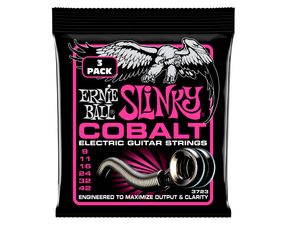 3723 Ernie Ball Super Slinky Cobalt 3 Pack /.009-.042 / - struny na elektrickou kytaru - 3ks
