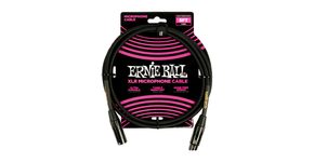 6390 Ernie Ball 5ft Braided XLR / XLR - opletený mikrofonní kabel 1.52m - černá barva - 1ks