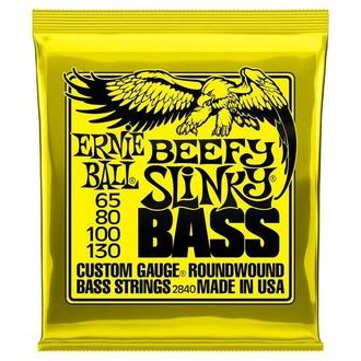 2840 Ernie Ball Beefy Slinky Nickel Wound Electric Bass Strings - 65-130 Gauge - struny na basovou kytaru - 1ks