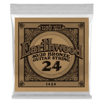 1424 Ernie Ball Earthwood 80/20 Bronze .024w - samostatná ovinutá akustická struna - 1ks