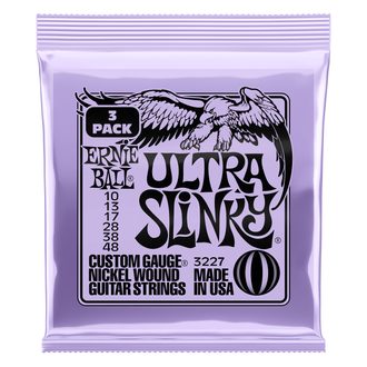 3227 Ernie Ball Nickel Ultra Slinky 3 Pack /.010 - .048 / - struny na elektrickou kytaru - 3ks