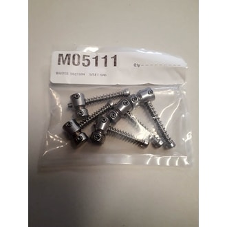 M05111 MusicMan Parts - Bridge saddles – SR5/Bongo5 (Includes Intonation Screws & Springs) - 5ks