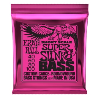 2854 Ernie Ball Short Scale Super Slinky Bass Nickel Wound .040 - .100