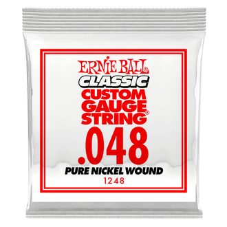 1248 Ernie Ball .048 Classic Pure Nickel Wound Electric Guitar Strings Single - jednotlivá struna -1ks