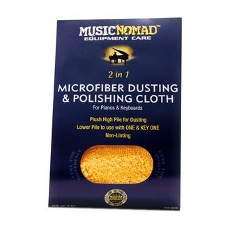 MusicNomad MN230 Microfiber Dusting & Microfiber Polishing Cloth for Pianos & Keyboards
