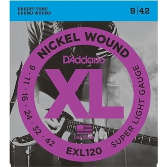 D´Addario EXL120 Nickel Wound Electric Super Light .09-.042  struny na elektrickou kytaru