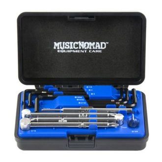 MusicNomad MN235 Premium Guitar Tech Truss Rod Wrench Set - 11 pcs - profesionální set 11 klíčů na seřízení nástroje