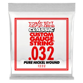 1232 Ernie Ball .032 Classic Pure Nickel Wound Electric Guitar Strings Single - jednotlivá struna - 1ks