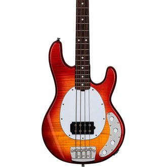 Sterling by MusicMan StingRay RAY34FM-HCB-R2, Heritage Cherry Burst -