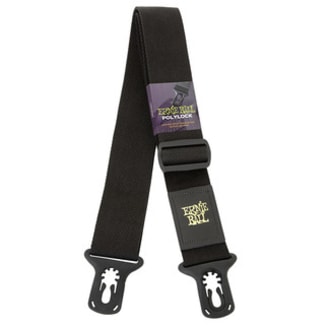 4056 Ernie Ball Polylock Strap Black - uzamykatelný pás na kytaru