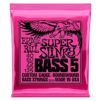 2824 Ernie Ball Super Slinky 5-string Bass Nickel Wound .040 - .125 - struny na basovou kytaru -1ks