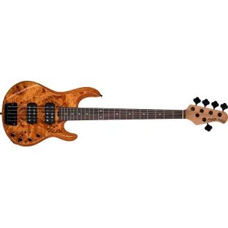 Sterling By MusicMan RAY35HHPB-AM-R2 Poplar Burl - Amber - elektrická baskytara - 1ks