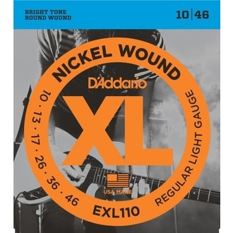 D´Addario EXL110 Nickel Wound Electric Regular Light  .010-.046 - struny na elektrickou kytaru - 1ks