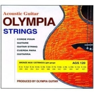 Olympia AGS120 Bronze 80/20 - 10/47 - akustické struny na 12 str kytaru