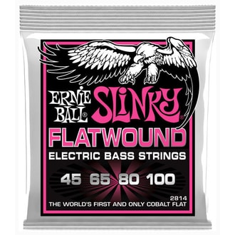 2814 Ernie Ball Super Slinky Flatwound Cobalt 45/100 - " hlazené " struny na basovou kytaru -1ks