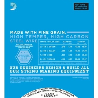 D'ADDARIO EXL165 Regular Light Top/Medium Bottom .045-.105 - struny pro baskytaru - 1ks