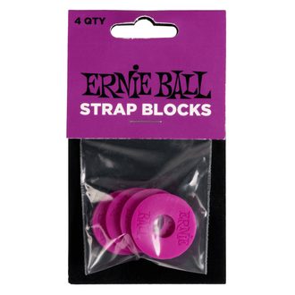 5618 Ernie Ball Strap Blocks 4 - Pack - Purple - gumové podložky na pás - 4ks