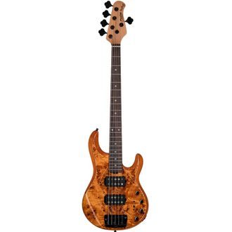 Sterling By MusicMan RAY35HHPB-AM-R2 Poplar Burl - Amber - elektrická baskytara - 1ks