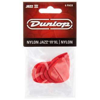 Dunlop Jazz III Nylon XL 1.38mm - červená - trsátko - 6ks