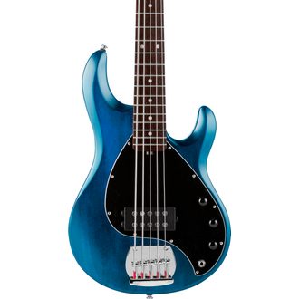 Sterling by MusicMan SUB StingRay5 Trans Blue Satin, Rosewood Fretboard - basová kytara