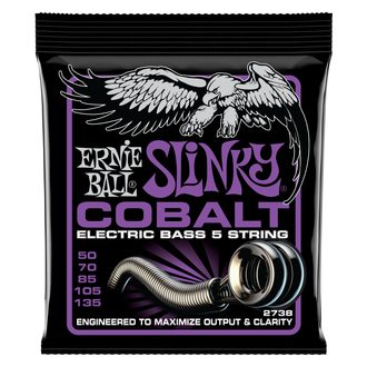 2738 Ernie Ball Power Slinky Cobalt 5-String Electric Bass Strings 50-135 Gauge - struny na basovou kytaru - 1ks