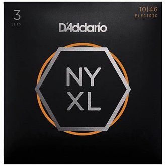 D'Addario NYXL1046 - 3Pack - struny na elektrickou kytaru - 3ks