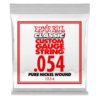 1254 Ernie Ball .054 Classic Pure Nickel Wound Electric Guitar Strings Single - jednotlivá struna -1ks