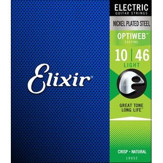 Elixir Optiweb Light 10/46 - struny na elektrickou kytaru