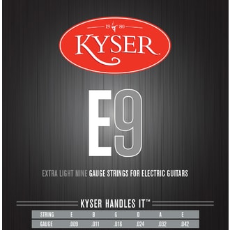 Kyser USA EXTRA LIGHT E9 Nickel Wound .009-.042 struny na elektrickou kytaru - 1ks