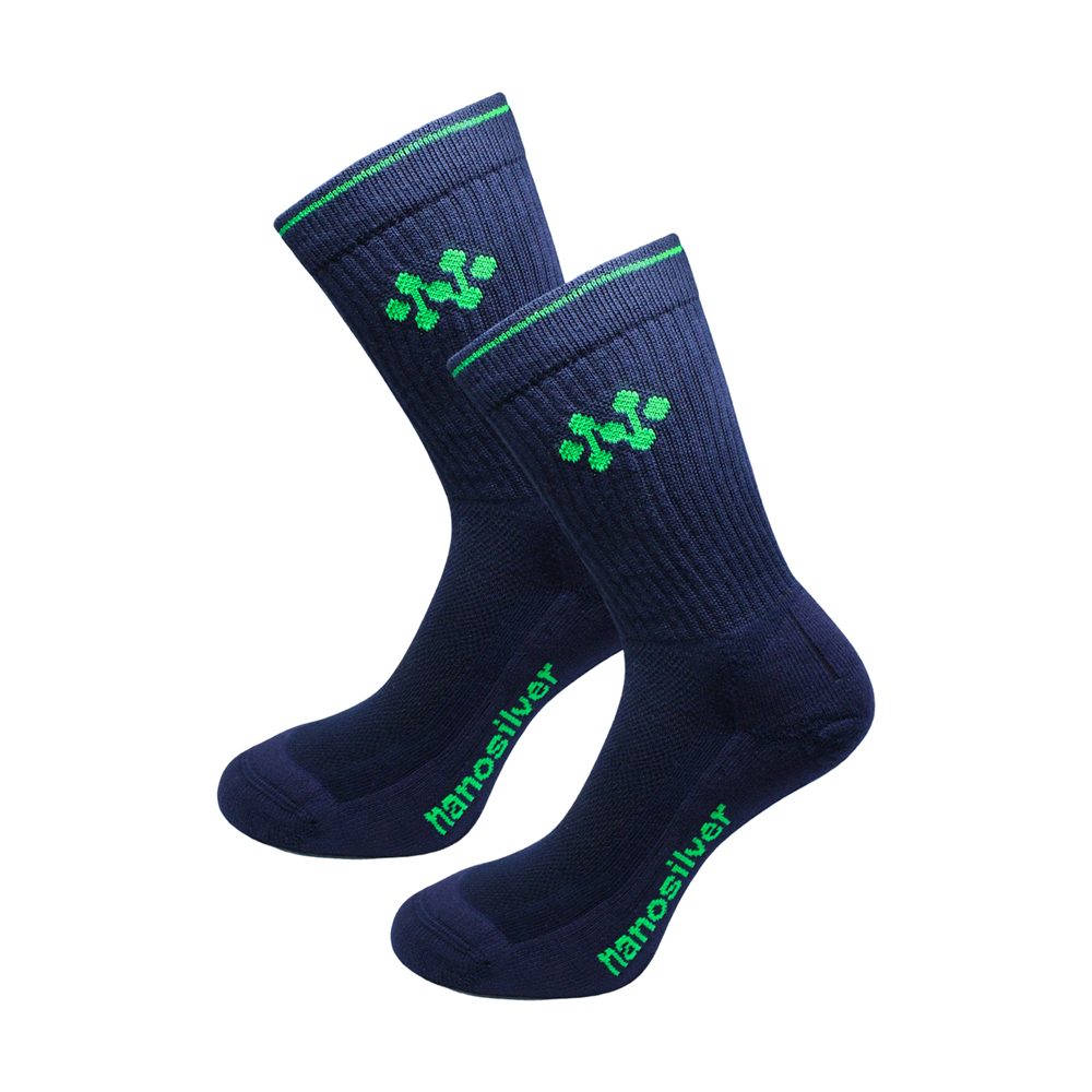 nanosilver Sportovní termo ponožky se stříbrem nanosilver COOL - S 35/38 - tmavě modrá