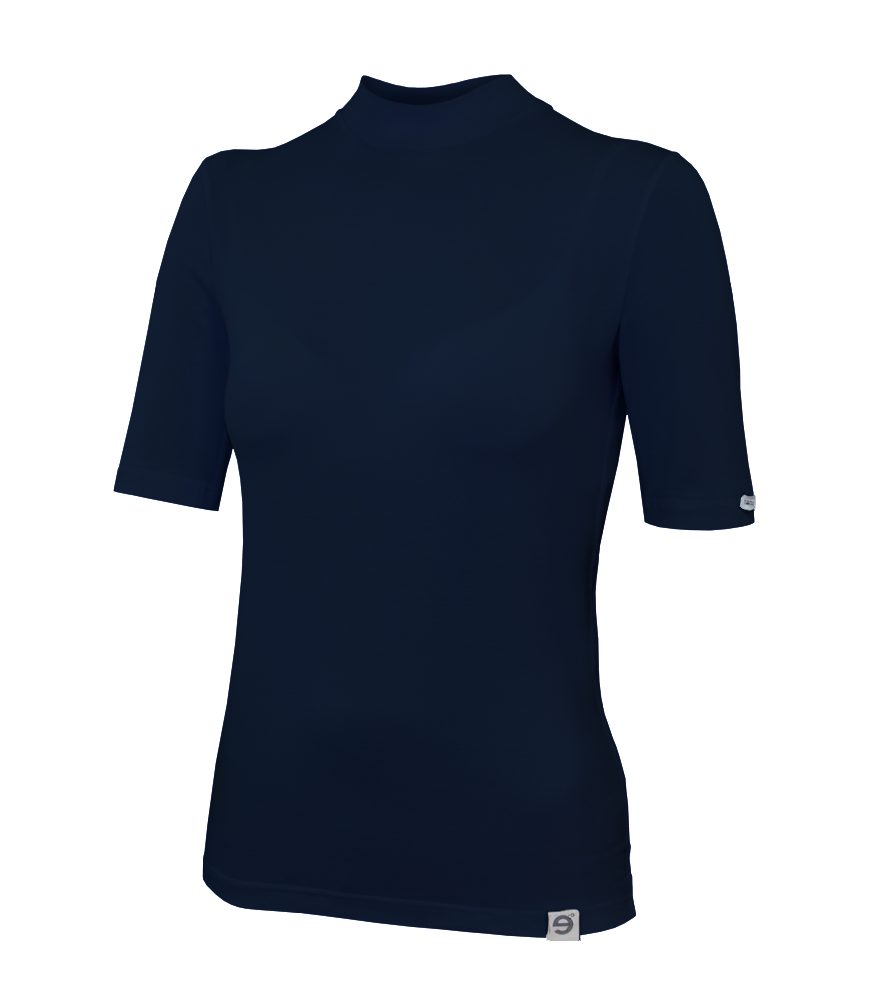 nanosilver Dámské triko nanosilver stojáček - XL - tmavě modrá
