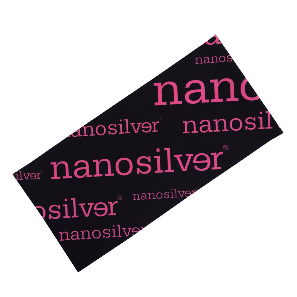 nanosilver Sportovní čelenka Nanosilver - UNI - černá/růžová