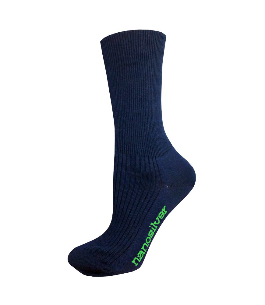 nanosilver Zdravotní ponožky se stříbrem - M 39/42 - modré