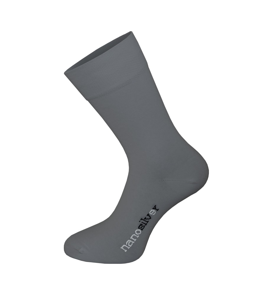 nanosilver Společenské ponožky se stříbrem nanosilver - S 35/38 - šedé