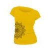 Dámské triko nanosilver - potisk FLORAL žlutá