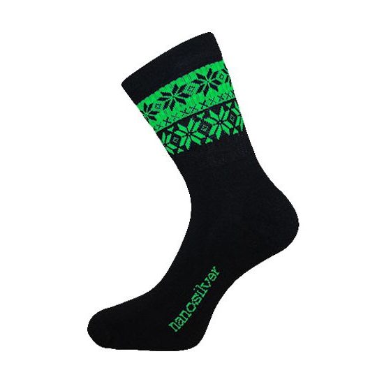 Termo ponožky SNOW černá/zelená