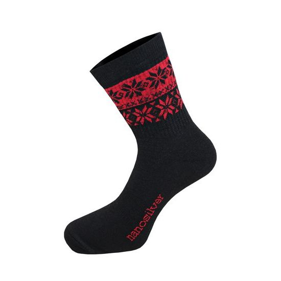 Termo ponožky SNOW černá/červená