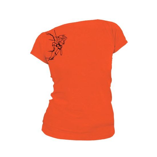 Dámské triko potisk CLIMBER oranžová