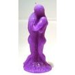 Milenci - fialová figurální svíce