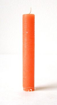 Oranžová mini svíčka