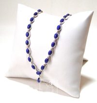 Lapis lazuli - stříbrný náhrdelník