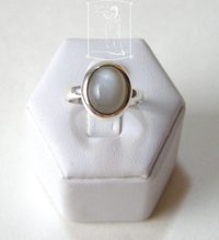 Měsíční kámen - Stříbrný prsten