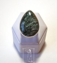 Serafinit - stříbrný prsten