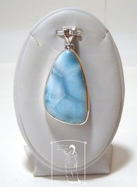 Larimar - stříbrný přívěsek