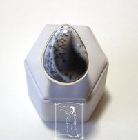 Merlinit - stříbrný prsten