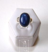 Kyanit - stříbrný prsten