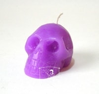Lebka fialová - figurální svíce