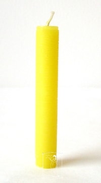 Žlutá mini svíčka