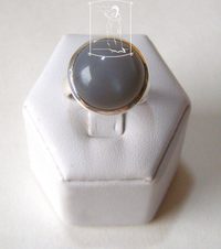 Měsíční kámen - stříbrný prsten