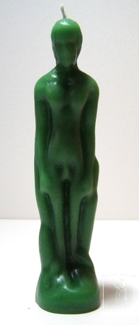 Muž zelený - figurální svíce